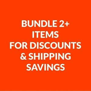 Bundle two or more items for a discount on the item & for a shipping savings